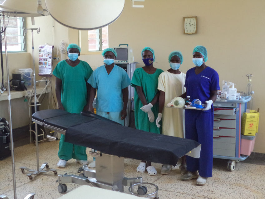 Staff at the Maternity Delivery Unit